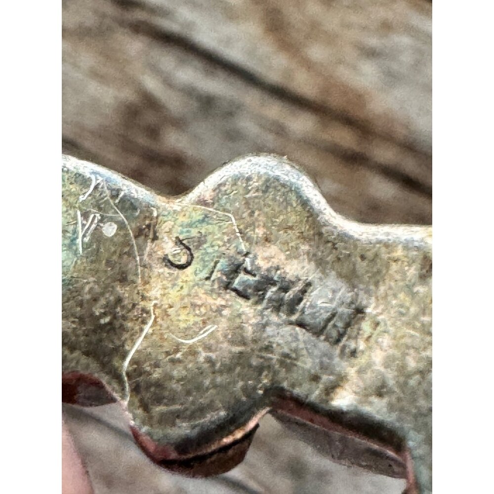 Sterling Silver Cross Pendant With Multi-Gemstone Inlay Design - Picture 6 of 7